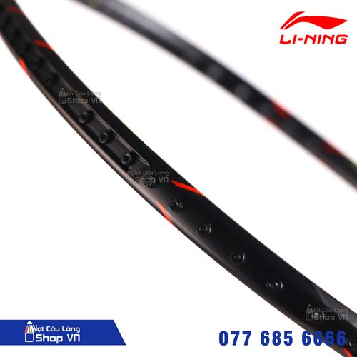 Lỗ ren của vợt Lining 3D Calibar 001C màu đen siêu chắc