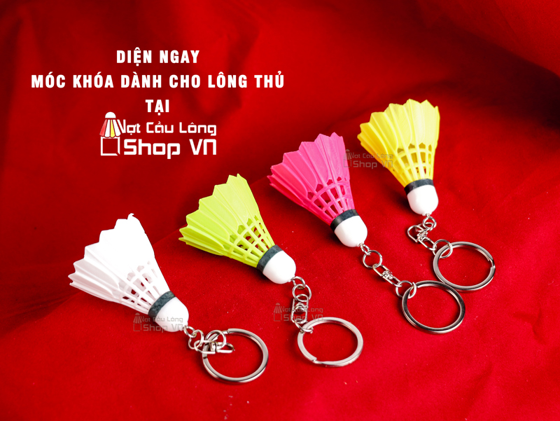 Móc khóa quả cầu lông 06