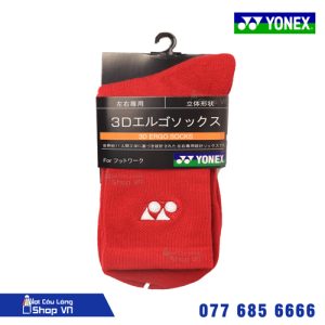 vớ cầu lông yonex trơn dài đỏ