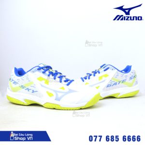 Giày cầu lông Mizuno Gate Sky Plus trắng vàng-1