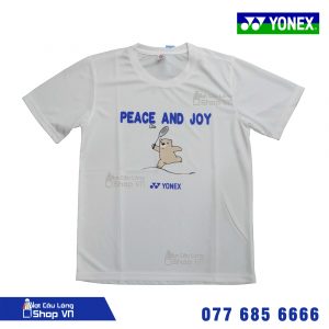 Áo cầu lông Yonex Peace & Joy - Trắng