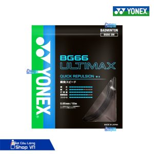 Dây cước căng vợt Yonex BG66 Ultimax - Nội địa Nhật màu đen