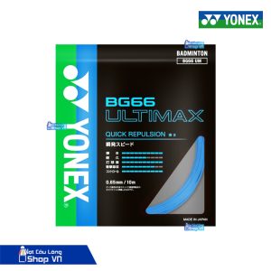 Dây cước căng vợt Yonex BG66 Ultimax - Nội địa Nhật màu xanh nước biển