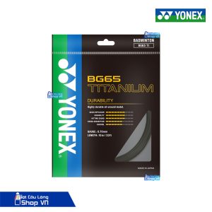 Cước đan vợt Yonex BG65 Titanium màu đen