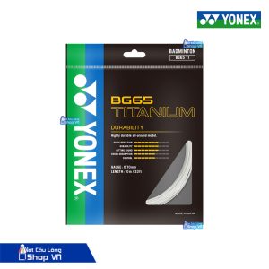 Cước đan vợt Yonex BG65 Titanium màu trắng