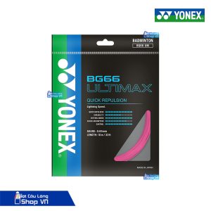 Cước đan vợt Yonex BG66 Ultimax màu hồng