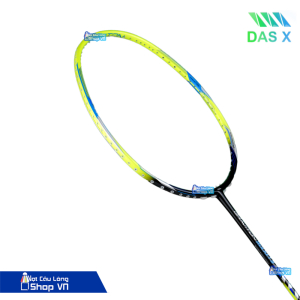 Mặt vợt cầu lông DAS X Rocket II màu đen-xanh chuối