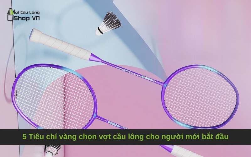 5 Tiêu chí vàng chọn vợt cầu lông cho người mới bắt đầu