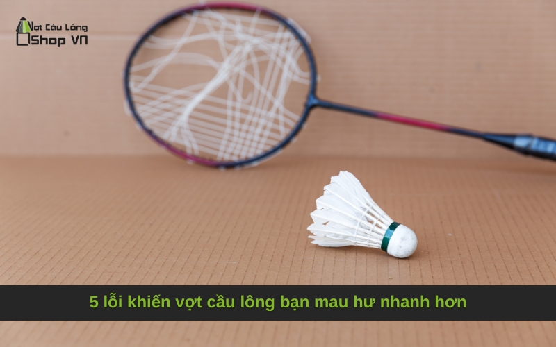 5 lỗi khiến vợt cầu lông bạn mau hư nhanh hơn