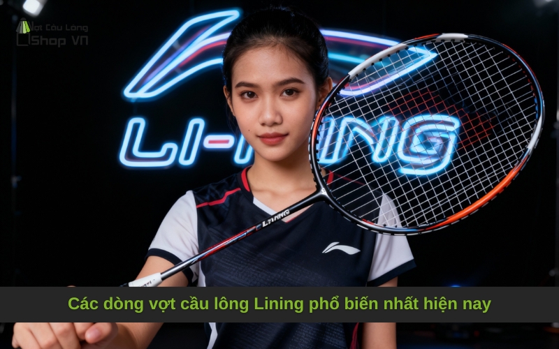 Các dòng vợt cầu lông Lining phổ biến nhất hiện nay