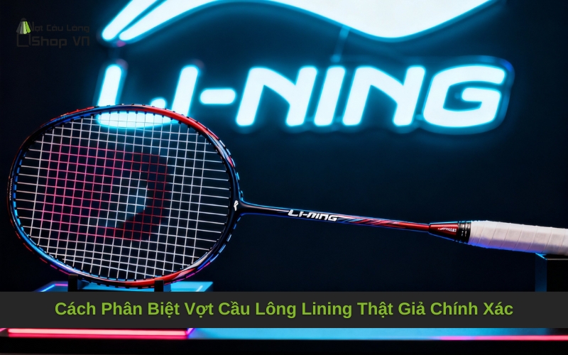 Cách Phân Biệt Vợt Cầu Lông Lining Thật Giả Chính Xác