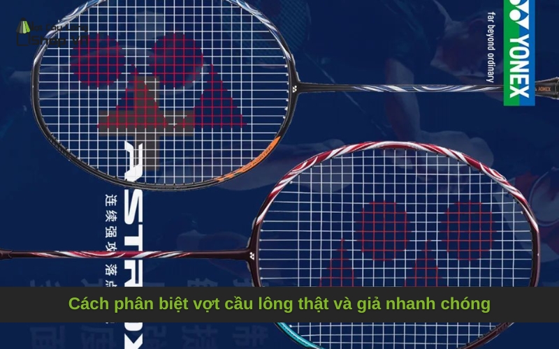 Cách phân biệt vợt cầu lông thật và giả nhanh chóng