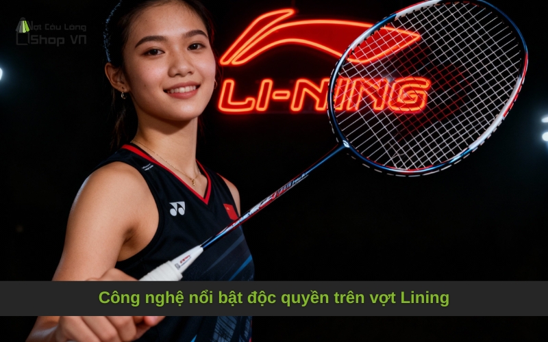 Công nghệ nổi bật độc quyền trên vợt Lining