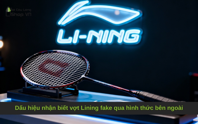 Dấu hiệu nhận biết vợt Lining fake qua hình thức bên ngoài