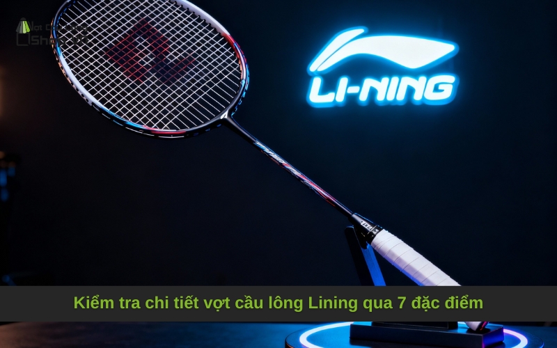Kiểm tra chi tiết vợt cầu lông Lining qua 7 đặc điểm
