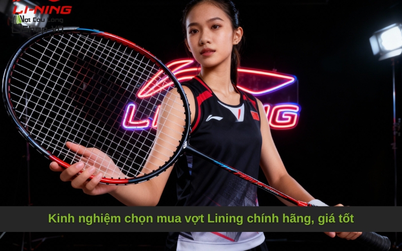 Kinh nghiệm chọn mua vợt Lining chính hãng, giá tốt