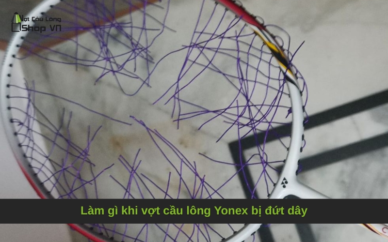 Làm gì khi vợt cầu lông Yonex bị đứt dây