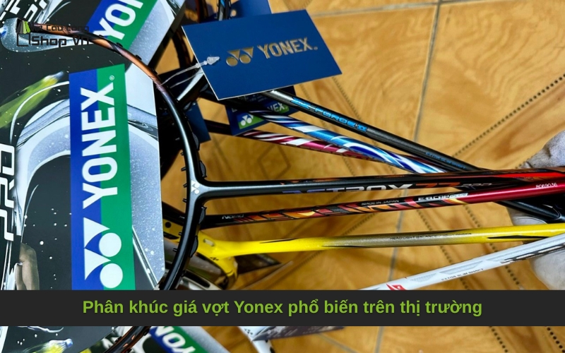 Phân khúc giá vợt Yonex phổ biến trên thị trường