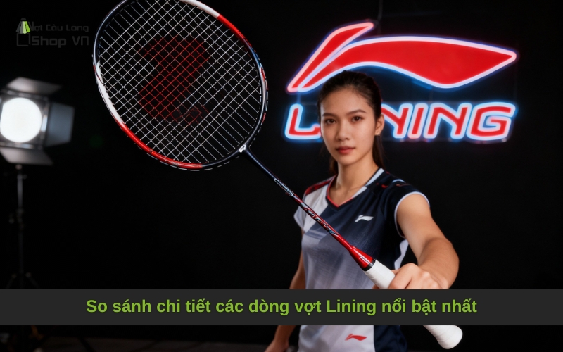 So sánh chi tiết các dòng vợt Lining nổi bật nhất