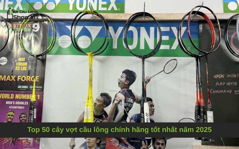 Top 50 cây vợt cầu lông chính hãng tốt nhất năm 2025