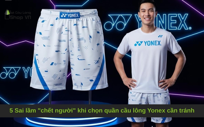 5 Sai lầm "chết người" khi chọn quần cầu lông Yonex cần tránh