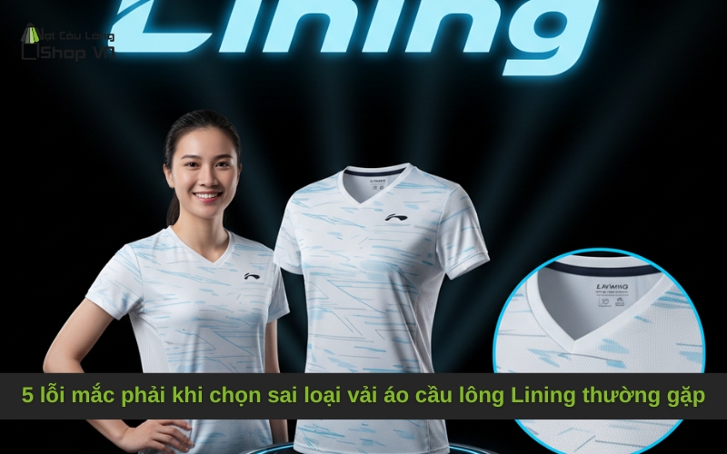5 lỗi mắc phải khi chọn sai loại vải áo cầu lông Lining thường gặp