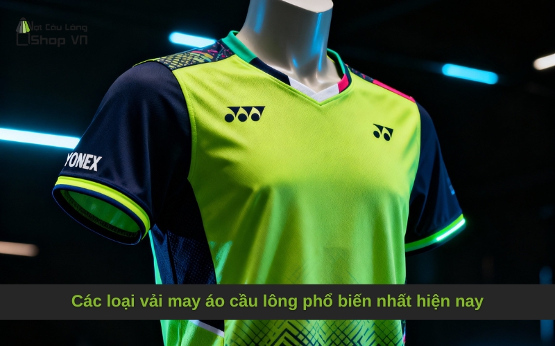 Các loại vải may áo cầu lông phổ biến nhất hiện nay