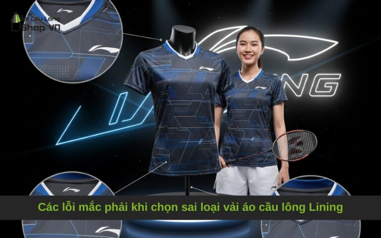Các lỗi mắc phải khi chọn sai loại vải áo cầu lông Lining