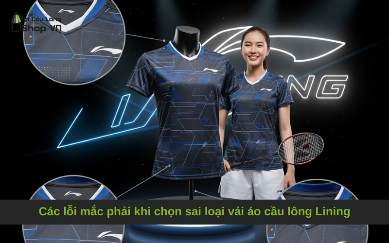 Các lỗi mắc phải khi chọn sai loại vải áo cầu lông Lining