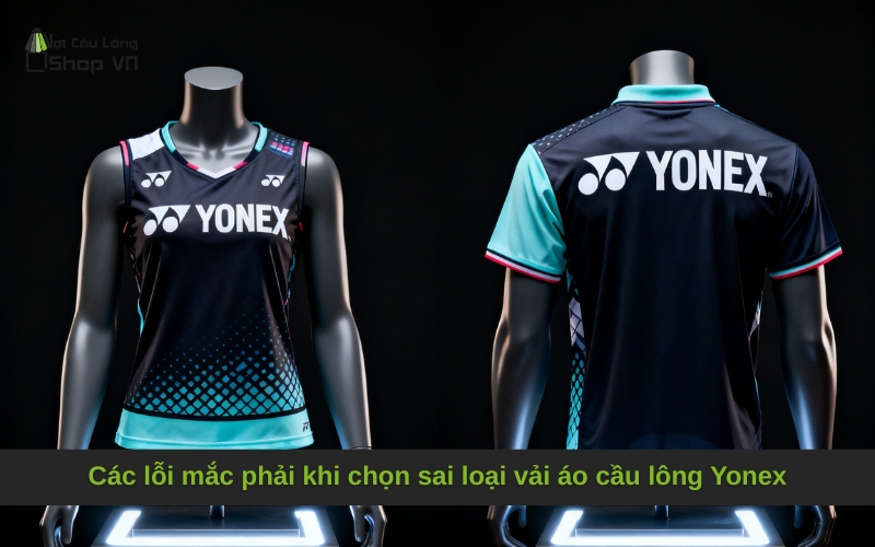 Các lỗi mắc phải khi chọn sai loại vải áo cầu lông Yonex
