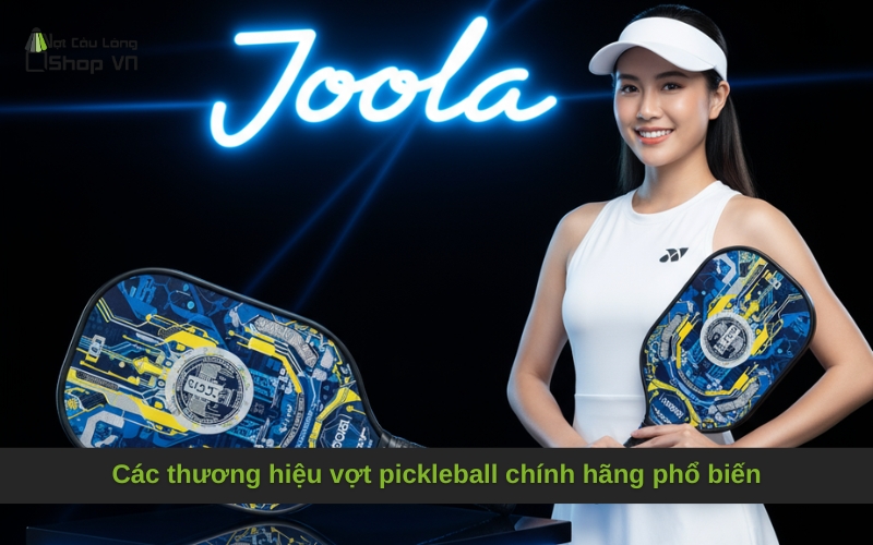 Các thương hiệu vợt pickleball chính hãng phổ biến