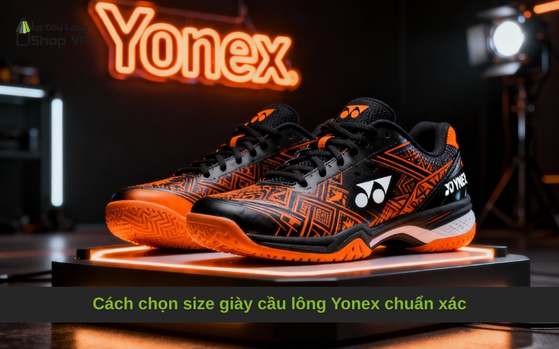 Cách chọn size giày cầu lông Yonex chuẩn xác