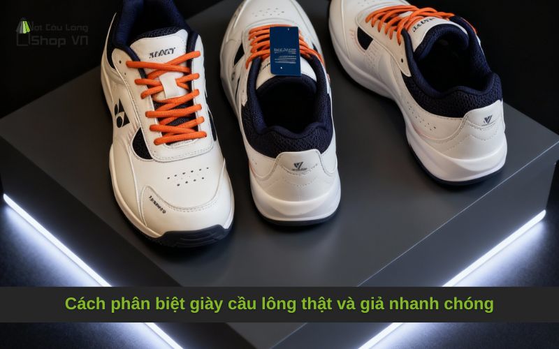 Cách phân biệt giày cầu lông thật và giả nhanh chóng