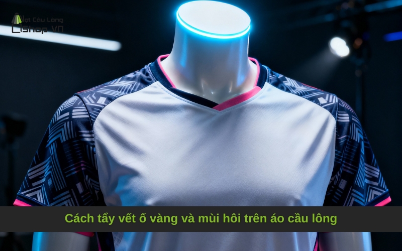 Cách tẩy vết ố vàng và mùi hôi trên áo cầu lông