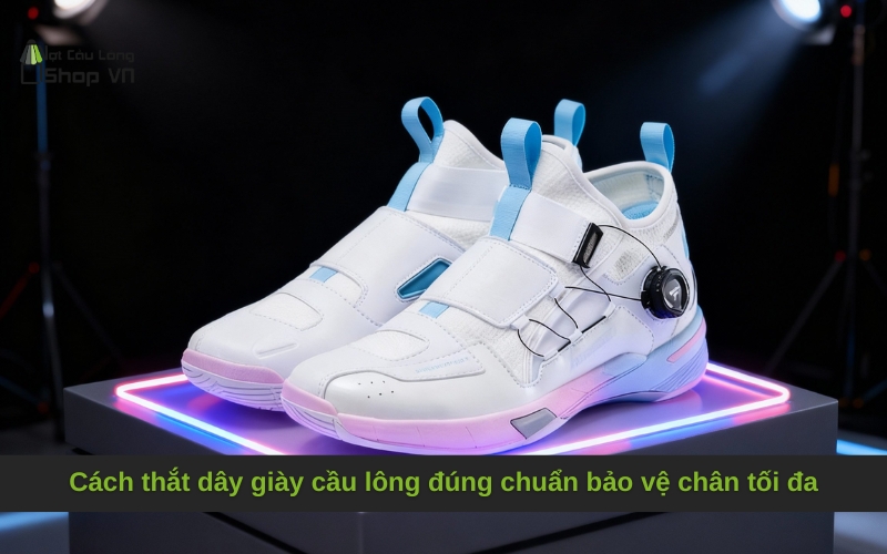 Cách thắt dây giày cầu lông đúng chuẩn bảo vệ chân tối đa