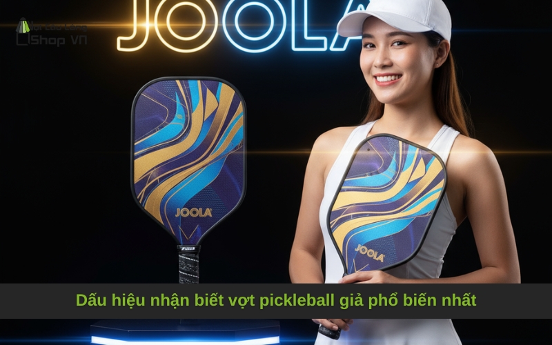 Dấu hiệu nhận biết vợt pickleball giả phổ biến nhất