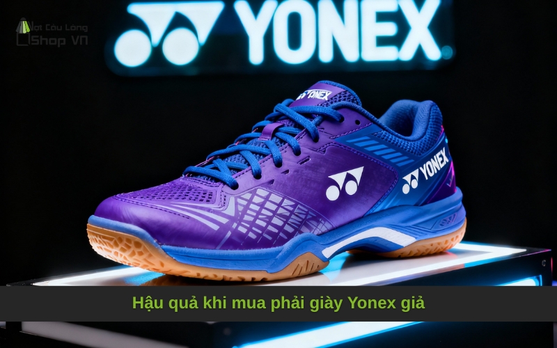 Hậu quả khi mua phải giày Yonex giả