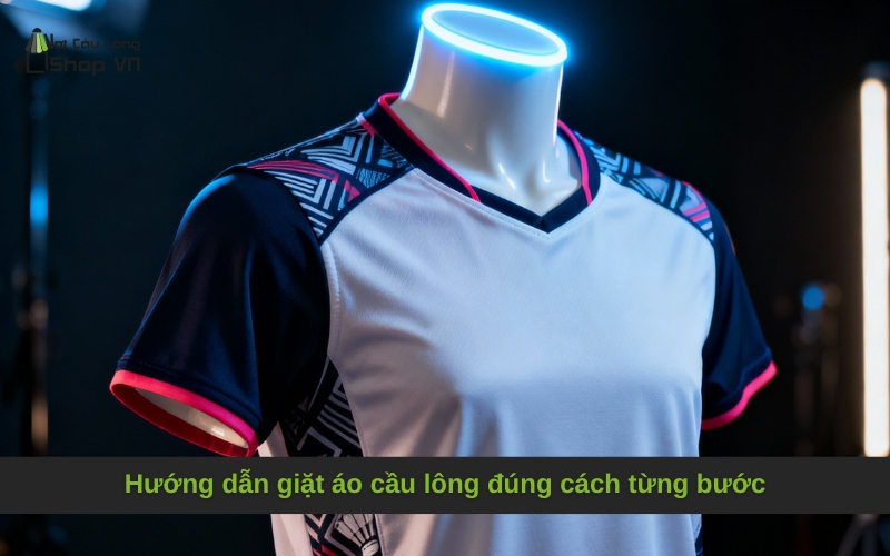 Hướng dẫn giặt áo cầu lông đúng cách từng bước