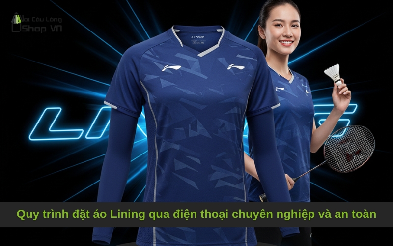 Quy trình đặt áo Lining qua điện thoại chuyên nghiệp và an toàn