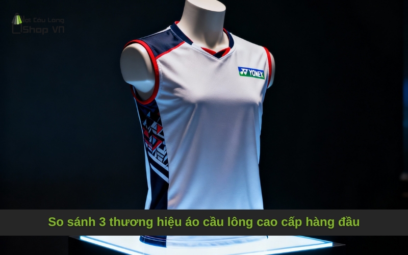 So sánh 3 thương hiệu áo cầu lông cao cấp hàng đầu