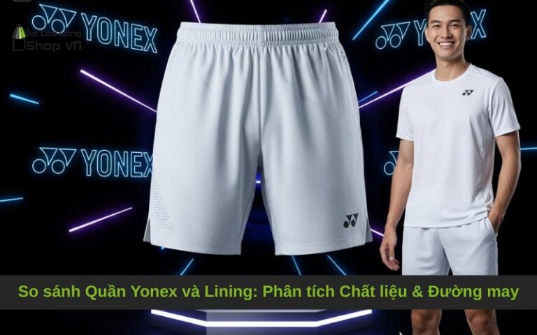 So sánh Quần Yonex và Lining: Phân tích Chất liệu & Đường may