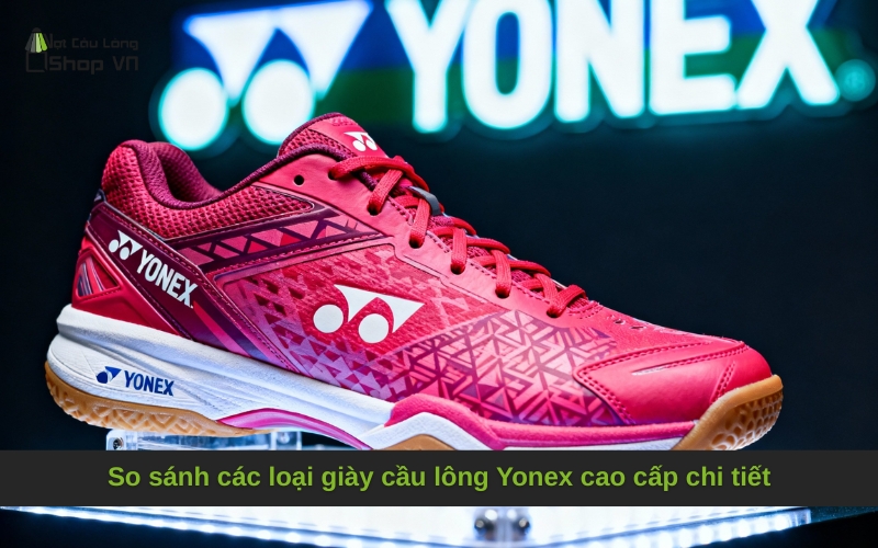 So sánh các loại giày cầu lông Yonex cao cấp chi tiết