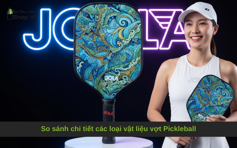 So sánh chi tiết các loại vật liệu vợt Pickleball