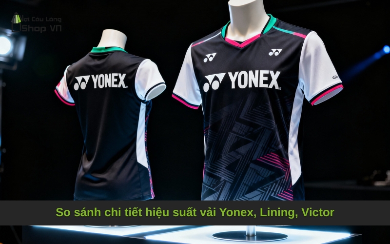 So sánh chi tiết hiệu suất vải Yonex, Lining, Victor