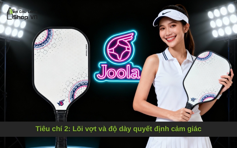 Tiêu chí 2: Lõi vợt và độ dày quyết định cảm giác