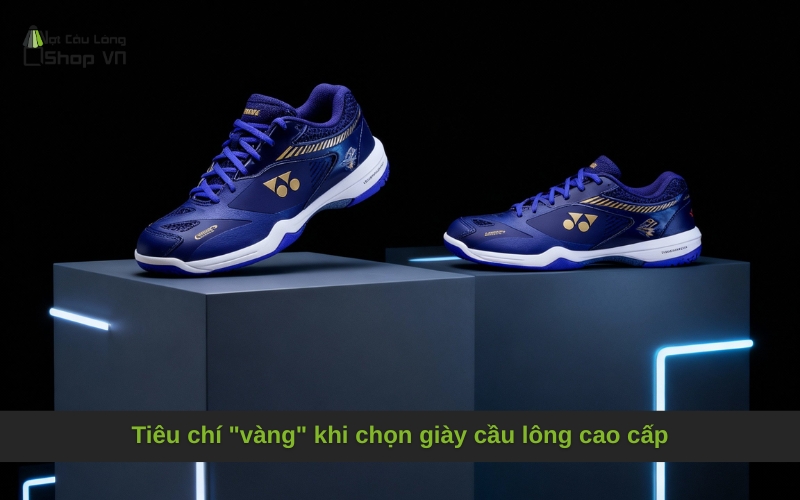 Tiêu chí "vàng" khi chọn giày cầu lông cao cấp