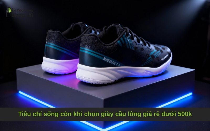 Tiêu chí sống còn khi chọn giày cầu lông giá rẻ dưới 500k