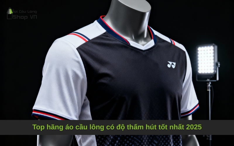 Top hãng áo cầu lông có độ thấm hút tốt nhất 2025