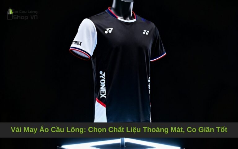 Vải May Áo Cầu Lông: Chọn Chất Liệu Thoáng Mát, Co Giãn Tốt