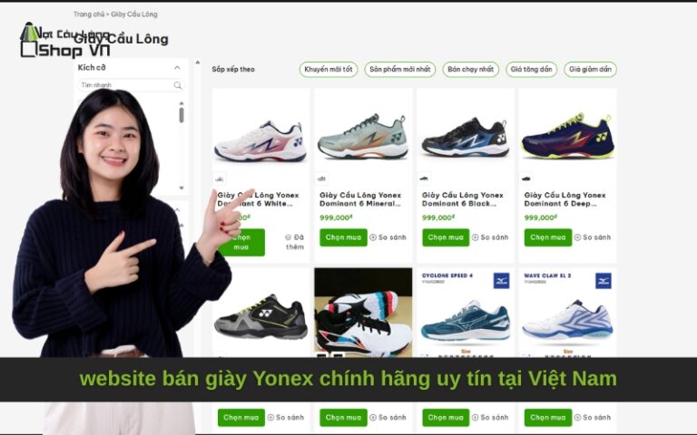 website bán giày Yonex chính hãng uy tín tại Việt Nam